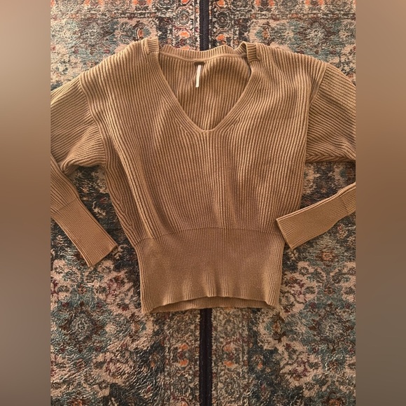 Free people sweater top ribbed size xs - Picture 1 of 5